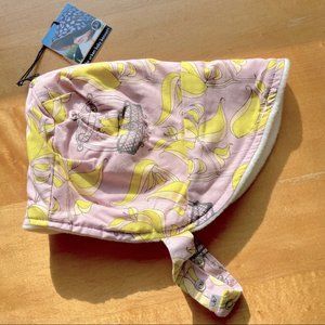 UB2 SkiBonnet Handmade Fleece Lined Hat Bonnet - 0-6 months